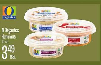 Jewel-Osco O organics hummus offer
