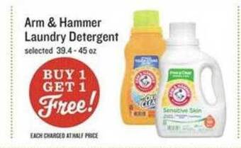 Lowes Foods Arm & hammer laundry detergent offer