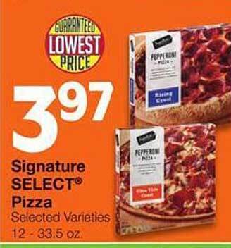 Market Street Signature select pizza offer