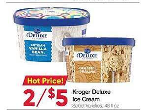 Ruler Foods Kroger deluxe ice cream offer