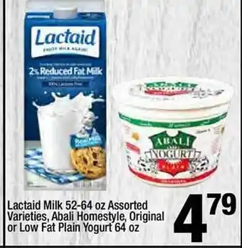 Super King Markets Lactaid milk assorted varieties abali homestyle original or low fat plain yogurt offer