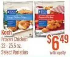 Chief Supermarket Koch Frozen Chicken 22-25.5 oz. offer