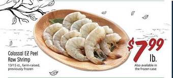 Sprouts Farmers Market Colossal ez peel raw shrimp offer