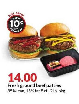 Hy-Vee Fresh ground beef patties offer
