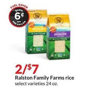 Hy-Vee Ralston family farms rice offer