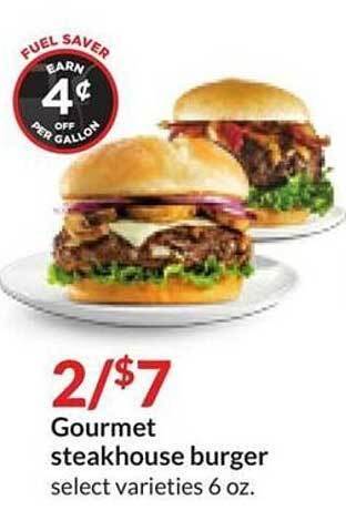 Hy-Vee Gourmet steakhouse burger offer