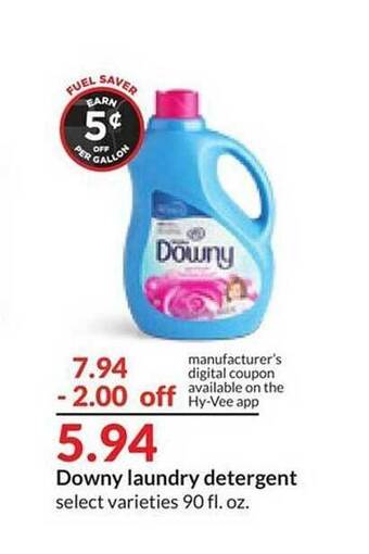 Hy-Vee Downy laundry detergent offer