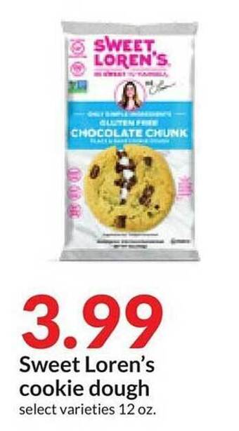 Hy-Vee Sweet loren's cookie dough offer