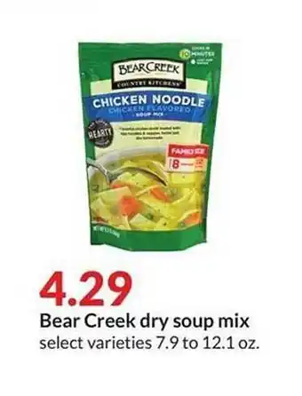 Hy-Vee Bear creek dry soup mix offer