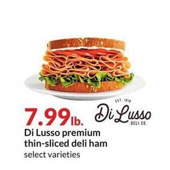 Hy-Vee Di lusso premium thin-sliced deli ham offer