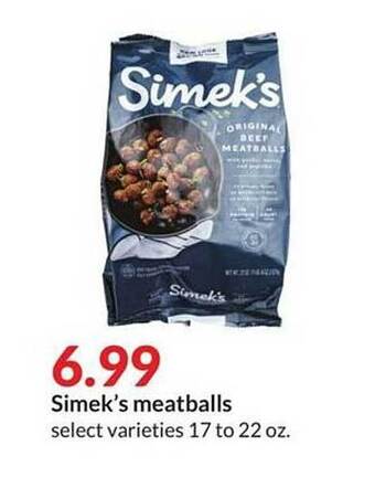 Hy-Vee Simek's meatballs offer
