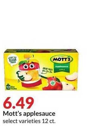 Hy-Vee Mott's applesauce offer