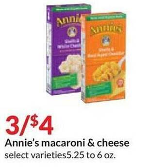 Hy-Vee Annie's macaroni & cheese offer