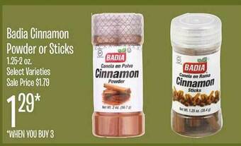 Jewel-Osco Badia cinnamon powder or sticks offer