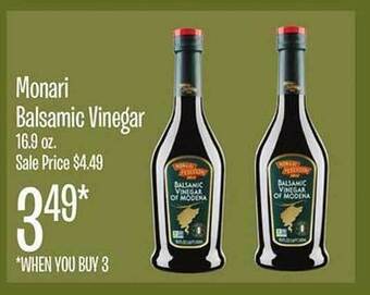 Jewel-Osco Monari balsamic vinegar offer