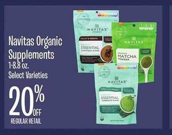 Jewel-Osco Navitas organic supplements offer