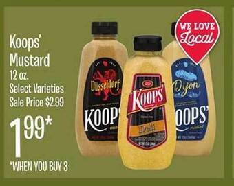 Jewel-Osco Koops' mustard offer