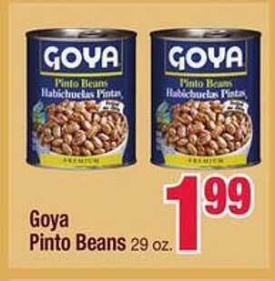 Jewel-Osco Goya pinto beans offer