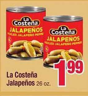Jewel-Osco La costeña jalapeños offer