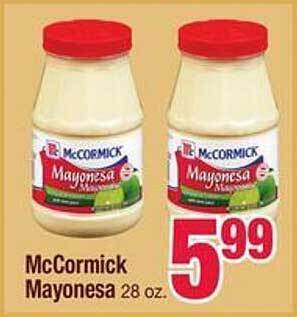 Jewel-Osco Mccormick mayonesa offer
