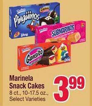 Jewel-Osco Marinela snack cakes offer