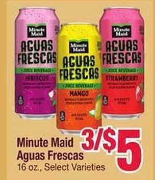 Jewel-Osco Minute maid aguas frescas offer