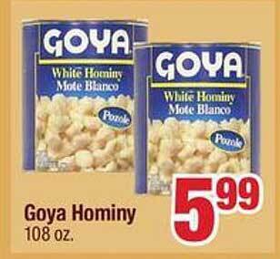Jewel-Osco Goya hominy offer