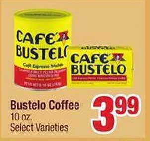 Jewel-Osco Bustelo coffee offer