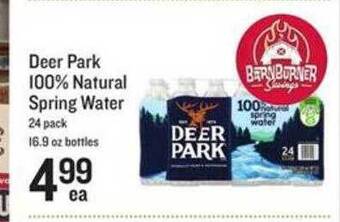 Lowes Foods Deer park 100% natural spring water offer