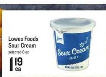 Lowes Foods Lowes foods sour cream offer