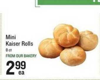 Lowes Foods Mini kaiser rolls offer
