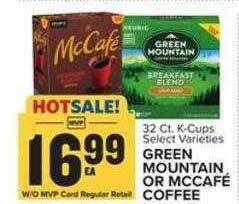 Food Lion Green mountain or mccafé coffee offer