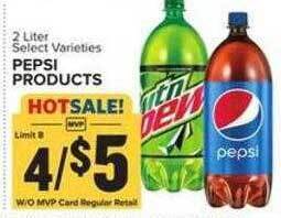 Food Lion Pepsi products offer