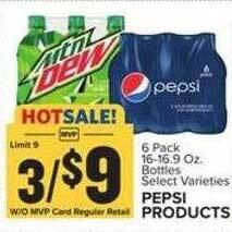 Food Lion Pepsi products offer