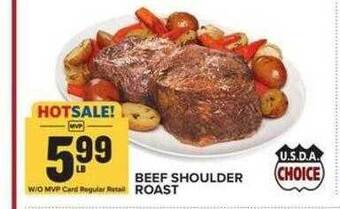 Food Lion Beef shoulder roast offer