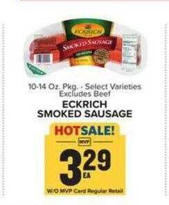 Food Lion Eckrich smoked sausage offer