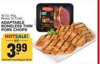 Food Lion Adaptable boneless thin pork chops offer