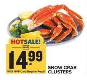 Food Lion Snow crab clusters offer
