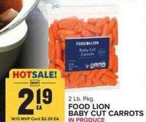 Food Lion Food lion baby cut carrots offer