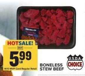Food Lion Boneless stew beef offer