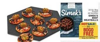 Food Lion Simek's beef meatballs offer