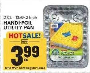 Food Lion Handi-foil utility pan offer