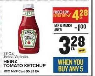 Food Lion Heinz tomato ketchup offer