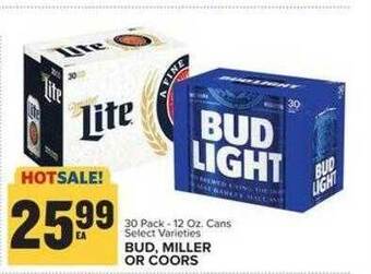 Food Lion Bud, miller or coors offer