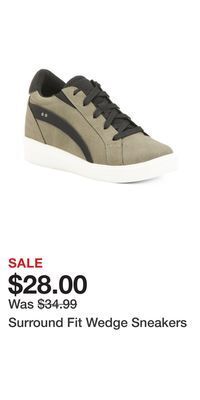 TJ Maxx Surround fit wedge sneakers offer