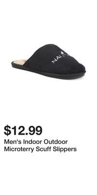 TJ Maxx Men's indoor outdoor microterry scuff slippers offer