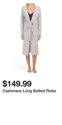 TJ Maxx Cashmere long belted robe offer