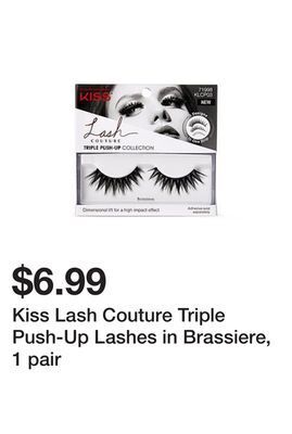 Kiss lash couture triple push-up lashes in brassiere, 1 pair