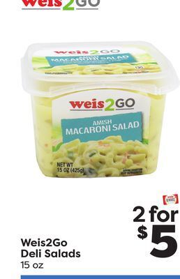 Weis Markets Weis2go deli salads offer