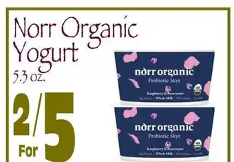 Wild By Nature Norr organic yogurt offer